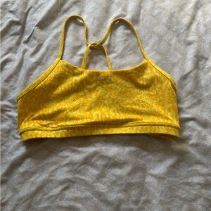 Fleo Yellow Patterned Bra